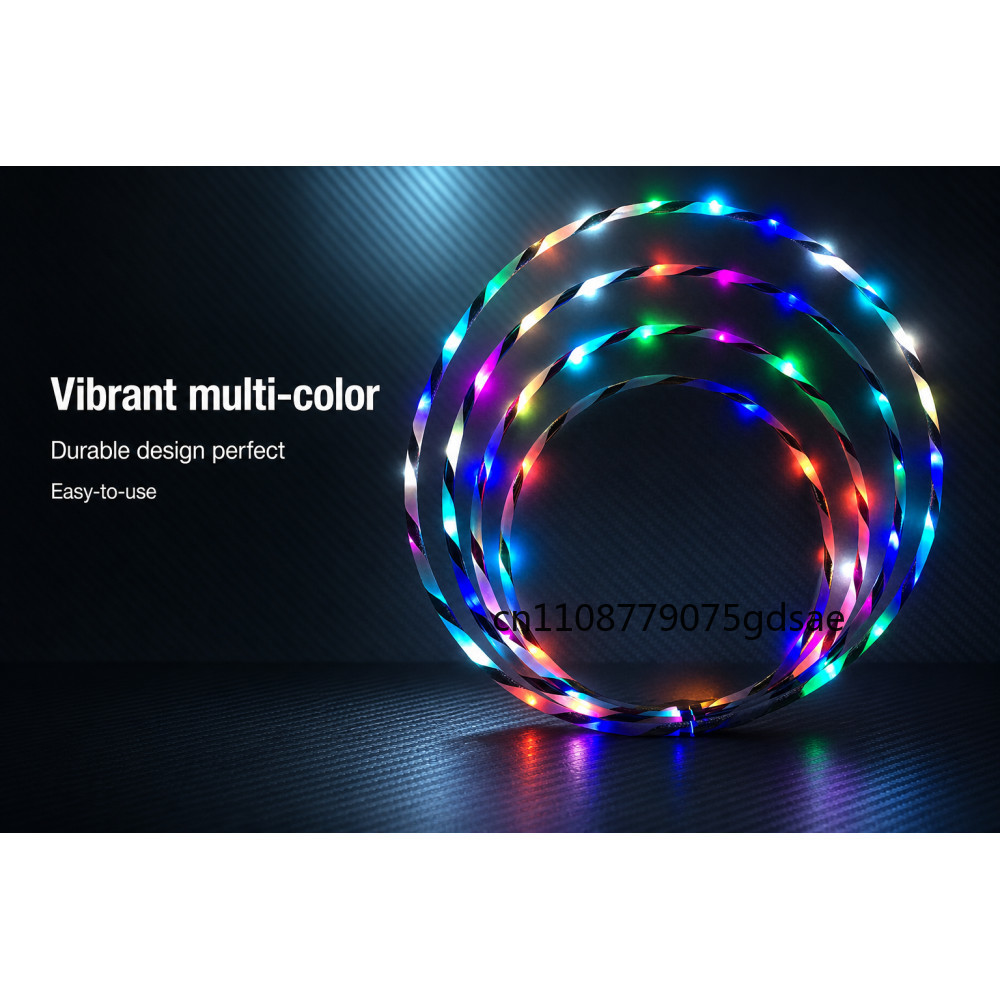 Gymnastics Rings - 60-90cm LED Glow Sport Hoop for