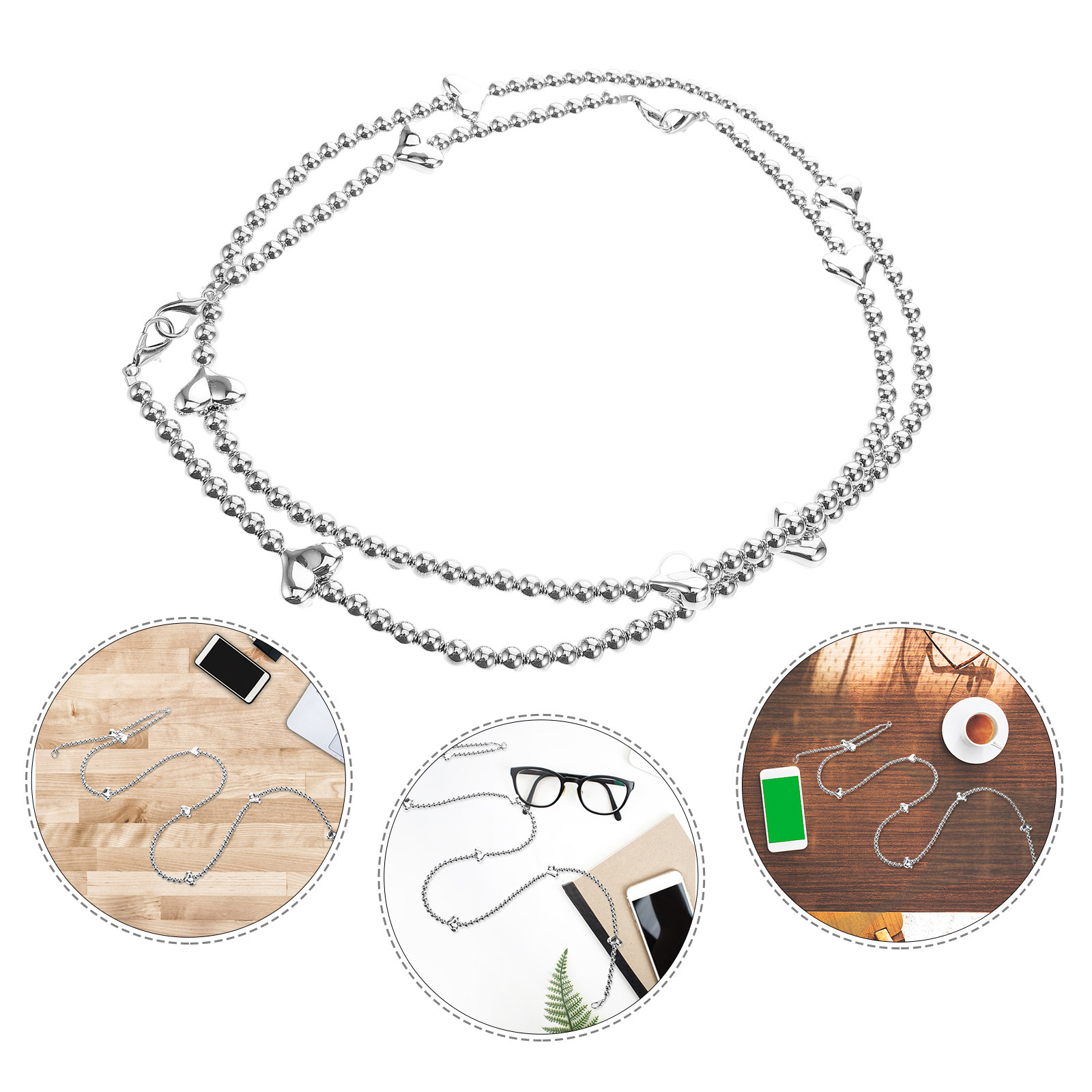 Yoga Fitness Teacher - Voice Amplifier Strap with Heart Chain