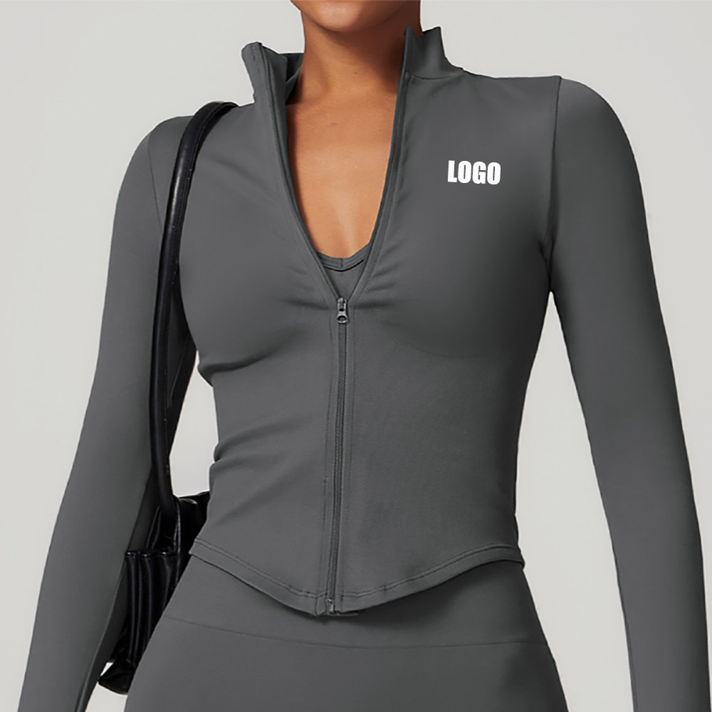Custom LOGO women's stand-up n - Yoga Fitness Jacket 评论和价格