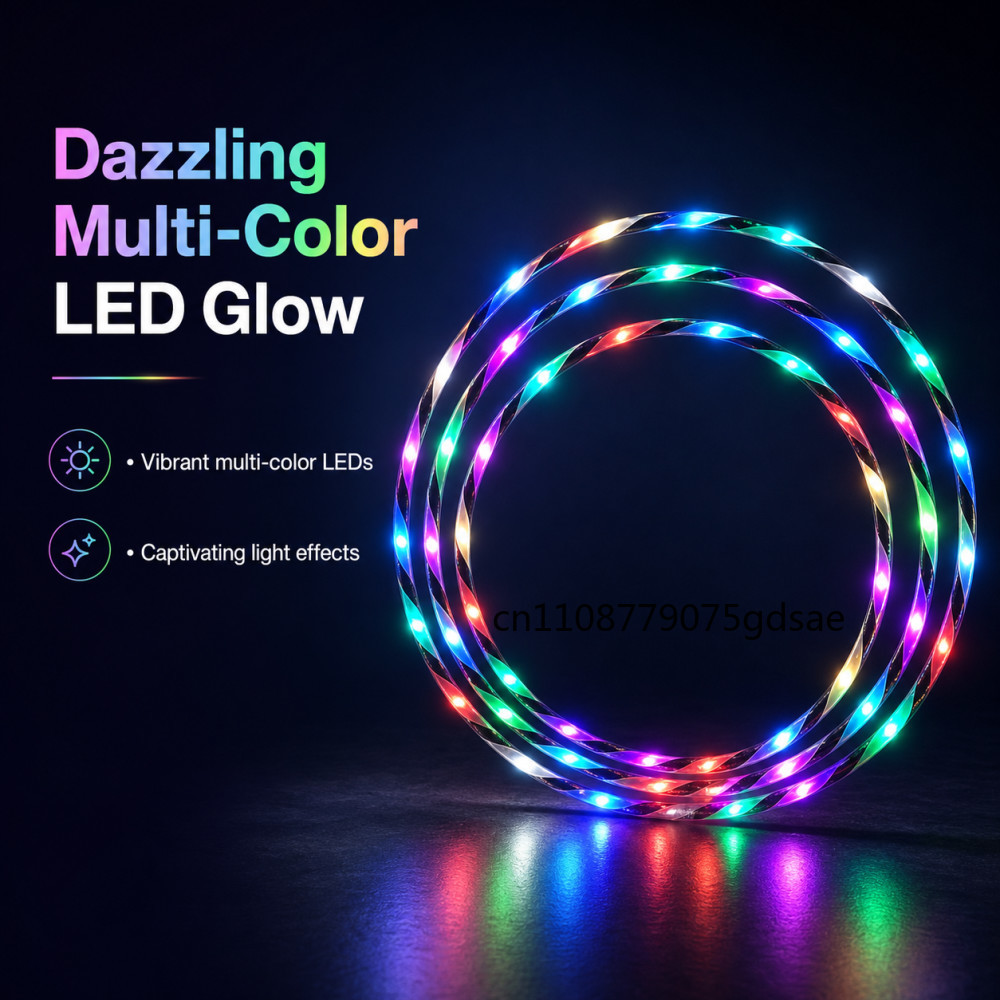 60-90cm LED Glow Sport Hoop fo - Gymnastics Rings 评论和价格