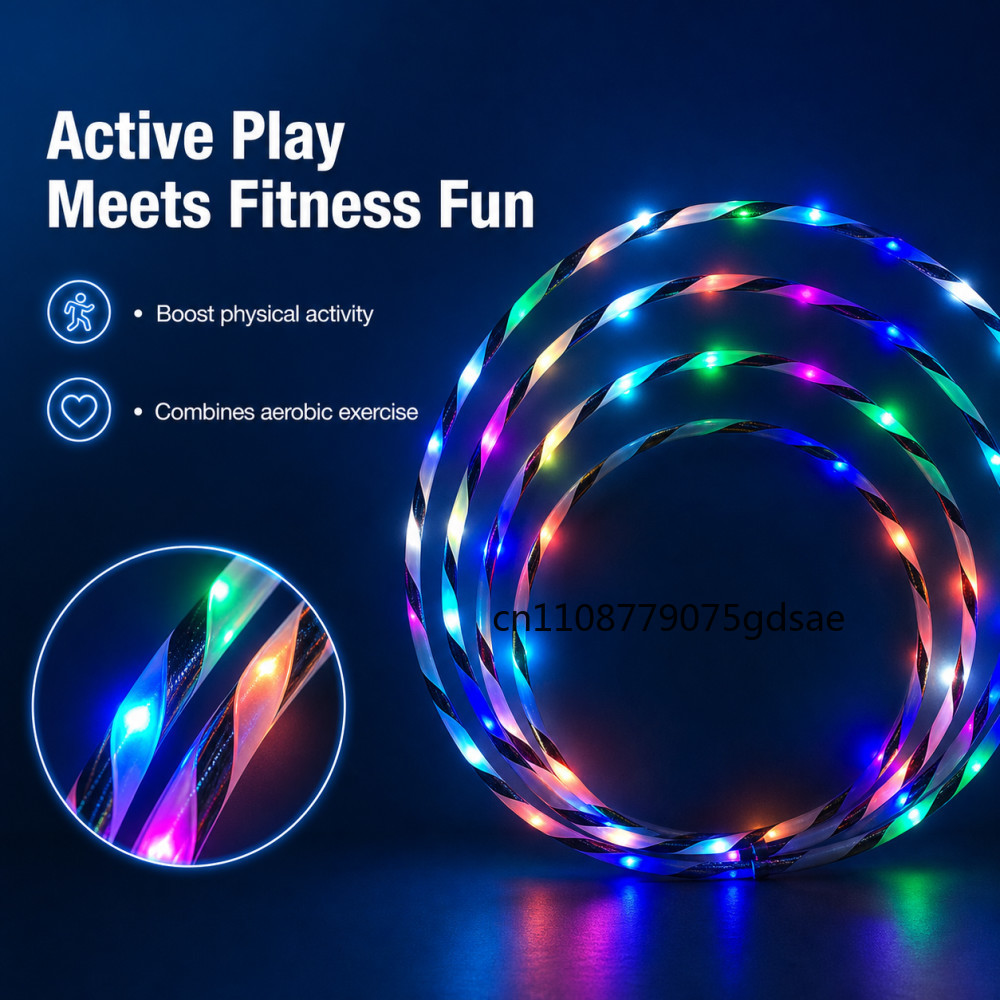60-90cm LED Glow Sport Hoop fo - Gymnastics Rings 评论和价格