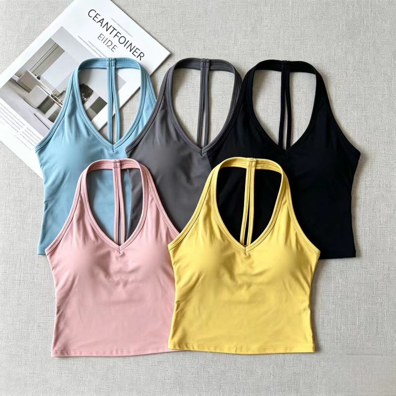 V‑Neck Halter T‑Back Yoga Tank - Yoga And Fitness Studio 评论和价格