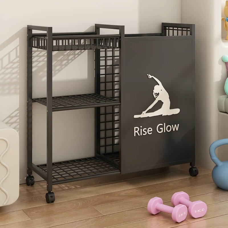 Mobile Fitness Cart with Wheel - Yoga And Fitness Studio 评论和价格