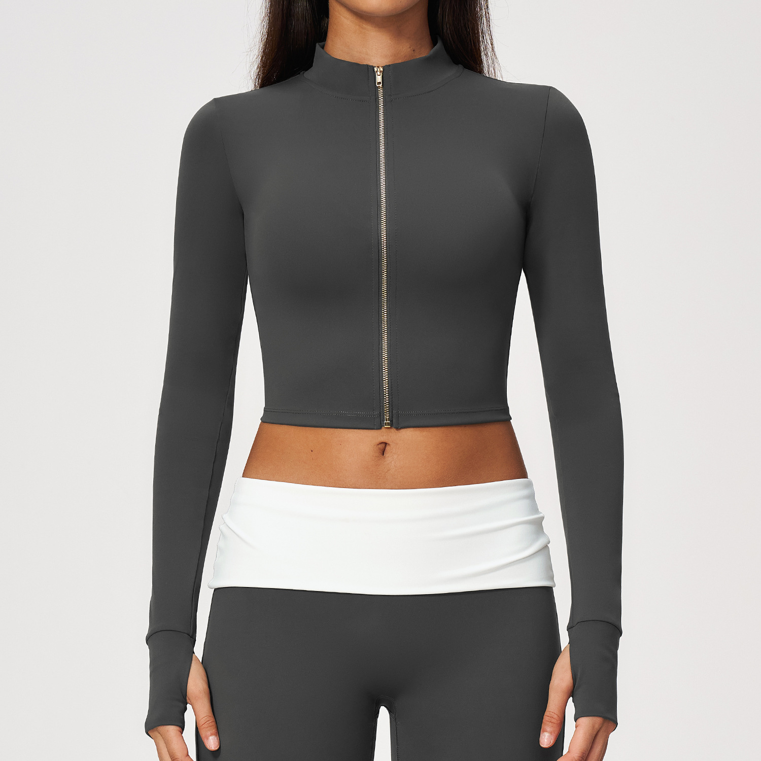 Long Sleeve Yoga Jacket Cloud  - Yoga Fitness Jacket 评论和价格