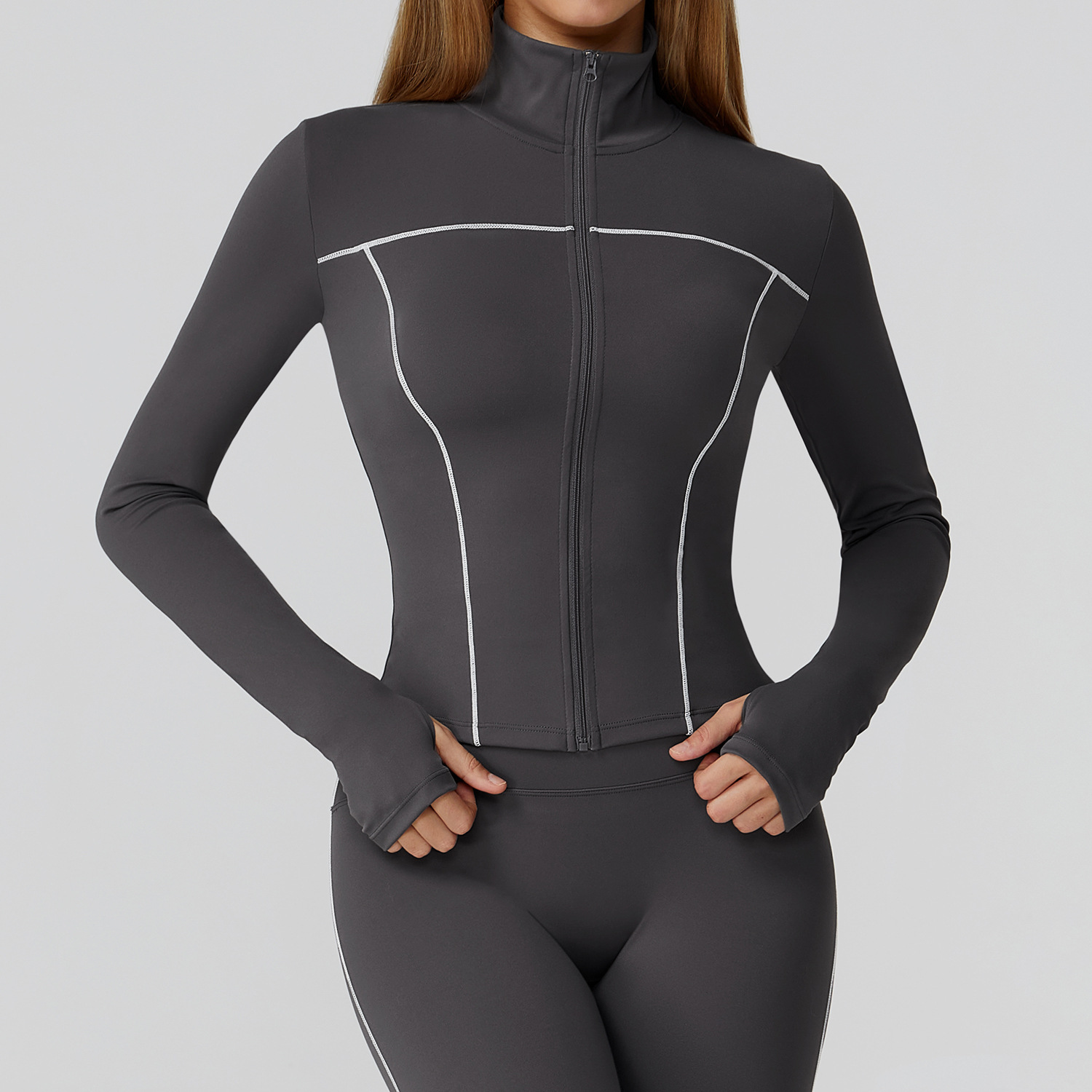 Customized LOGO women's new co - Yoga Fitness Jacket 评论和价格