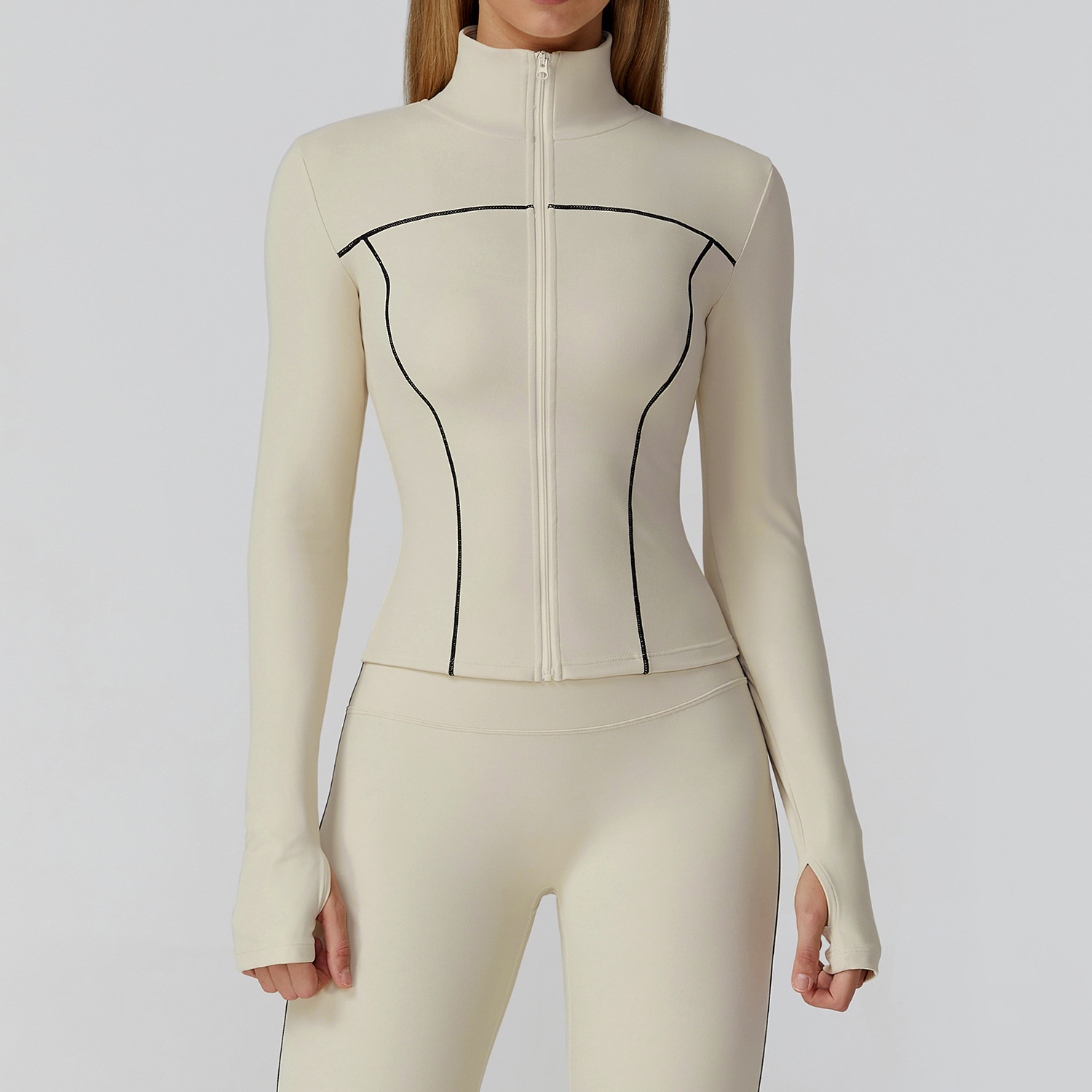 Customized LOGO women's new co - Yoga Fitness Jacket 评论和价格