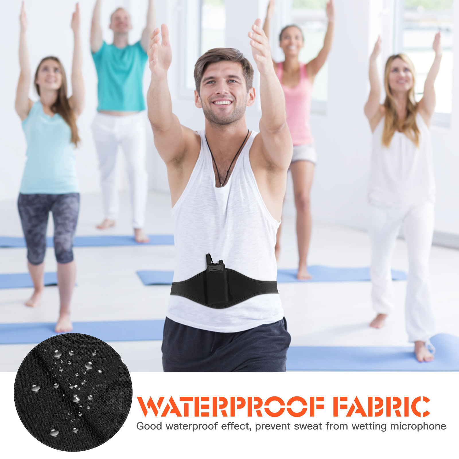 Mic Belt Adjustable Microphone - Yoga Fitness Teacher 评论和价格