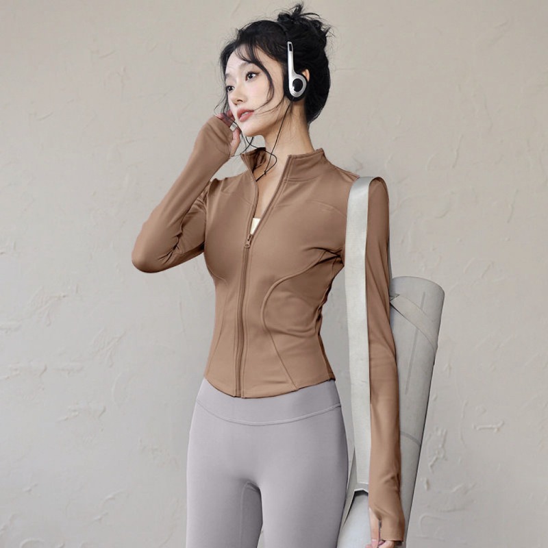 Women Slim Fit Yoga Jacket Tig - Yoga Fitness Jacket 评论和价格
