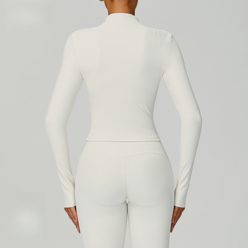 BIANHUI Threaded Stand Collar  - Yoga Fitness Jacket 评论和价格