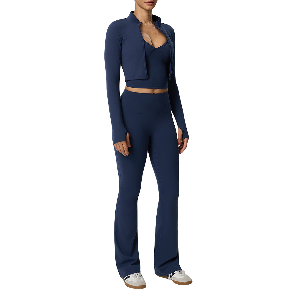 Naked Feel Fitness Three-Piece - Yoga Fitness Jacket 评论和价格
