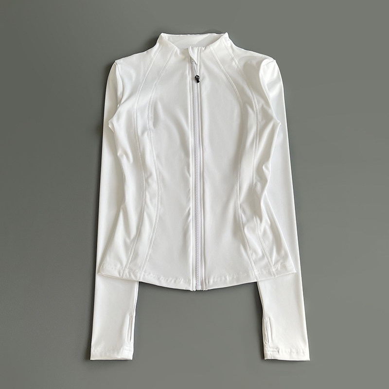 Women Full Zip Long Sleeve Ath - Yoga Fitness Jacket 评论和价格