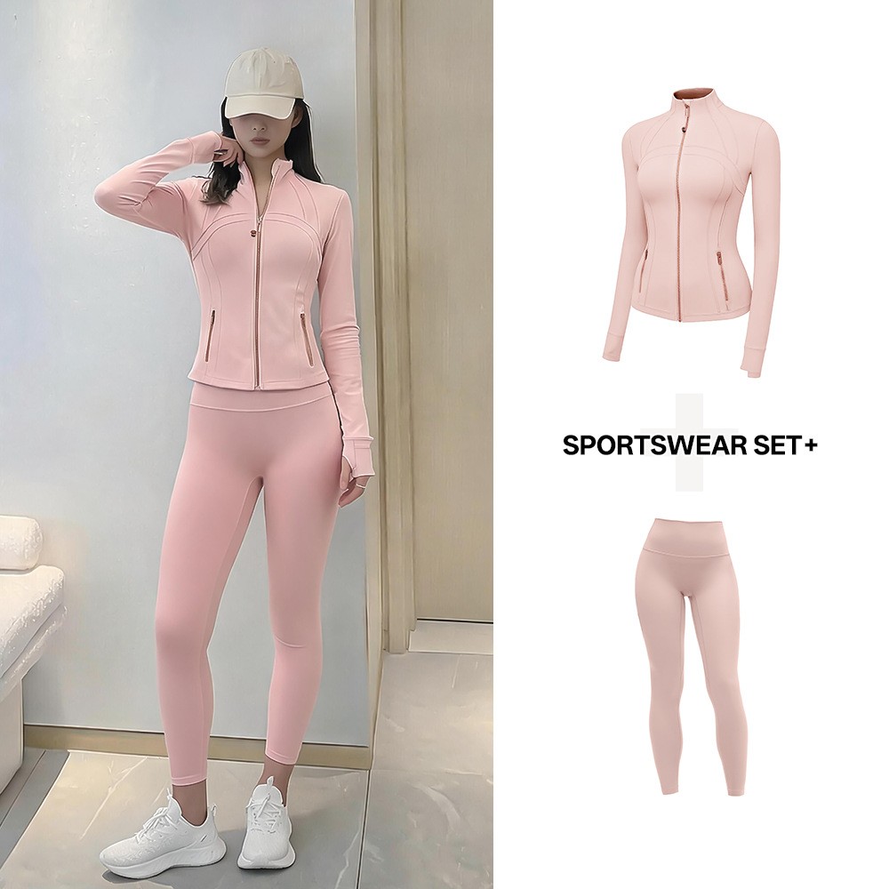 Women's Yoga Set Stand Collar  - Yoga Fitness Jacket 评论和价格