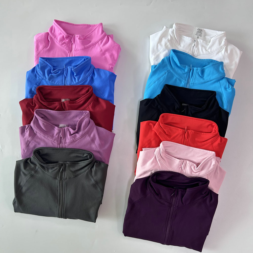 No Logo Yoga Jacket With Half  - Yoga For Fitness 评论和价格