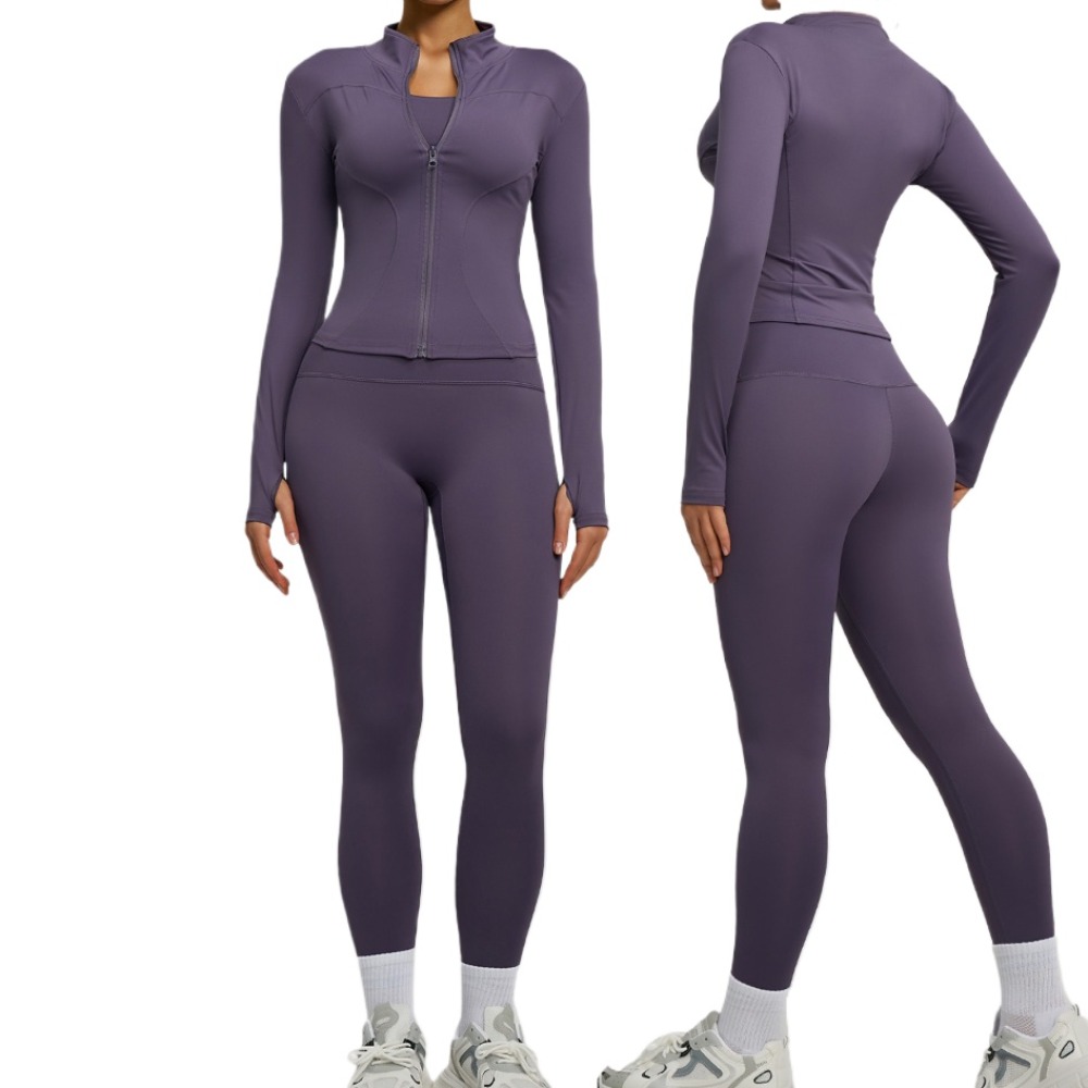 2PCS Jacket Yoga Sets Women Lo - Yoga Fitness Jacket 评论和价格