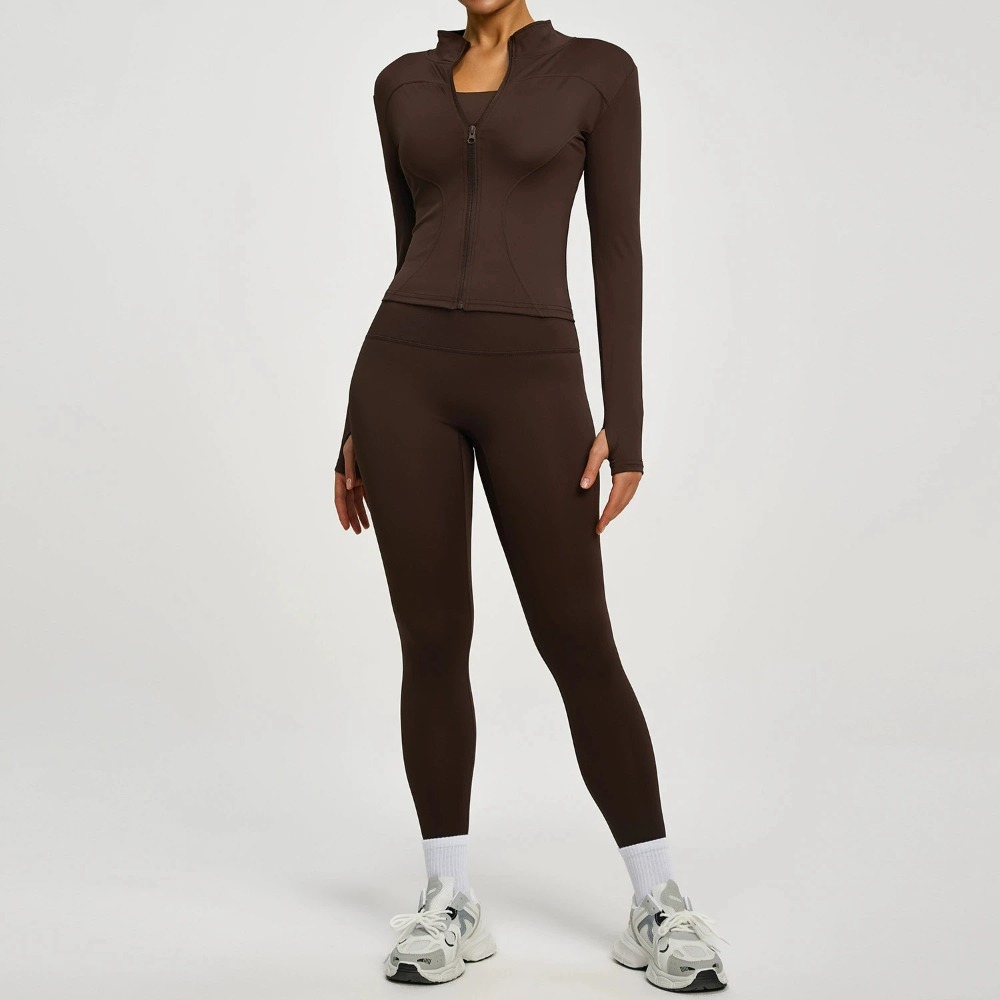 2PCS Jacket Yoga Sets Women Lo - Yoga Fitness Jacket 评论和价格
