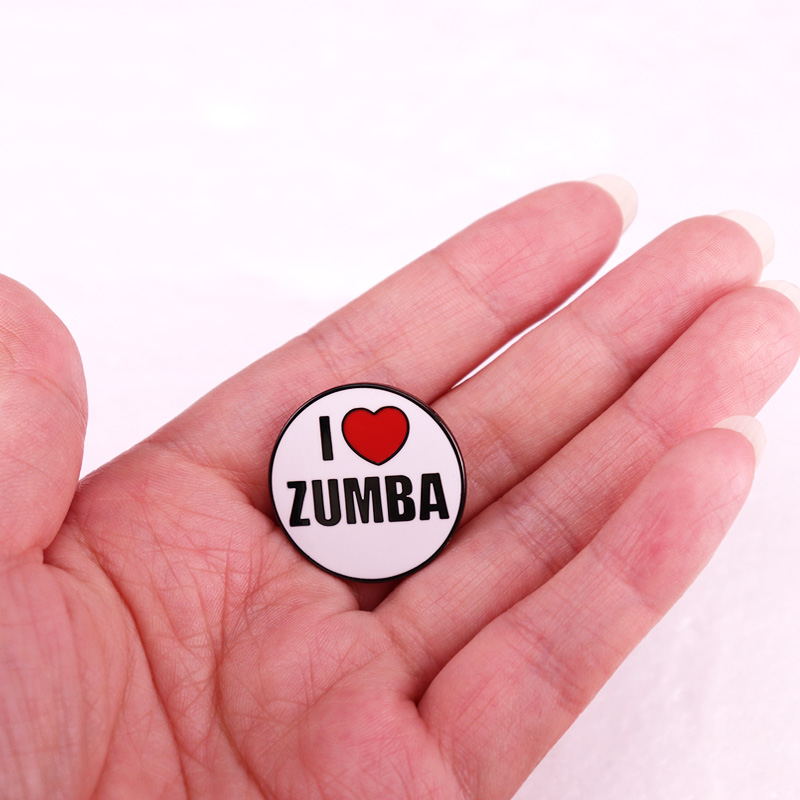 i Love Zumba Enamel Pin fun hi - Zumba & Yoga Fitness By Anushree Pune Reviews 评论和价格