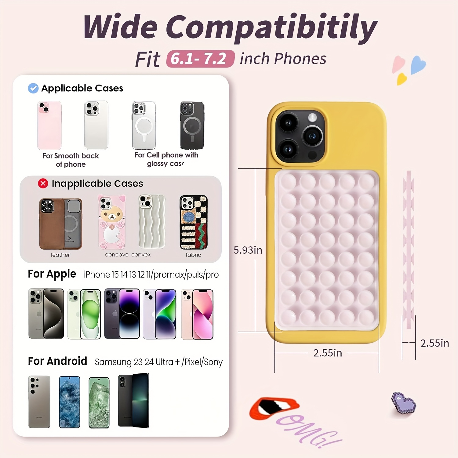 2pcs Double-Sided Silicone Suc - Yoga For Fitness 评论和价格