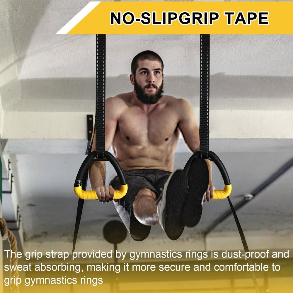 1 Pair Premium No-Punch Gymnas - Gymnastics Rings 评论和价格